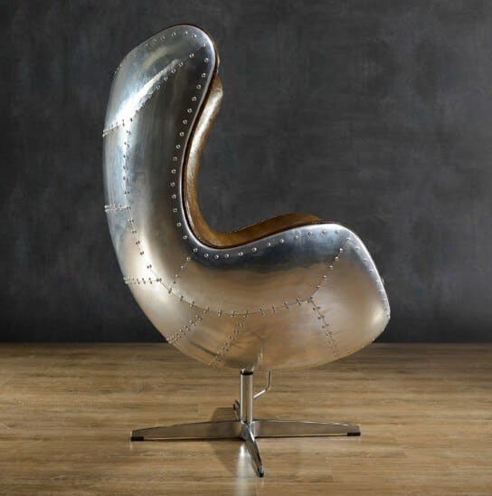The aviator Egg chair is a unique iconic piece of furniture.
