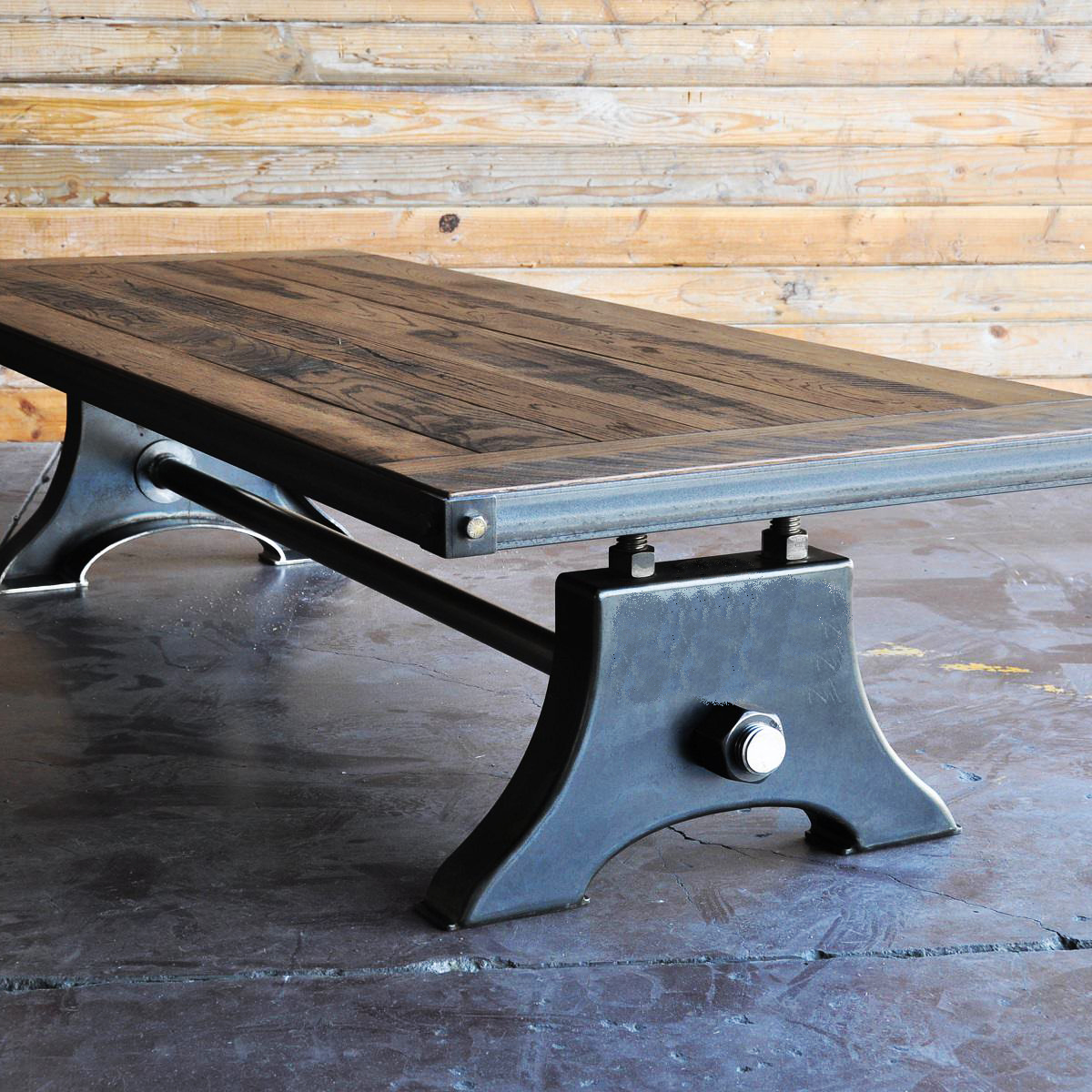 A black industrial coffee table of the original HURE design collection.