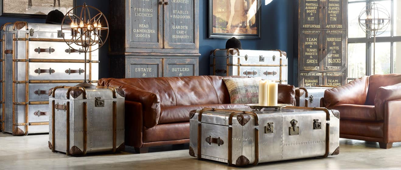 The Aviator Trunk table can be custom-made to fit your specific needs.