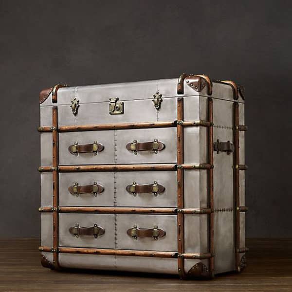 The Richards' Trunk chest is inspired by a worn, custom-made steamer Trunk.